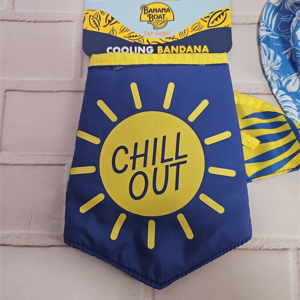 Banana Boat Bucket Hat + Cooling Bandana for dogs set small - Picture 2 of 11